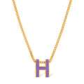 18K Hermes Mini Pop Purple Necklace