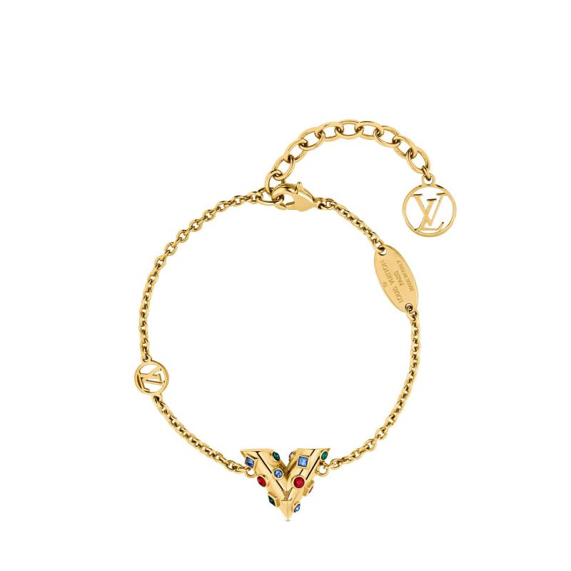 18K Louis Vuitton Essential V Plan ̈ ̈te Bracelet
