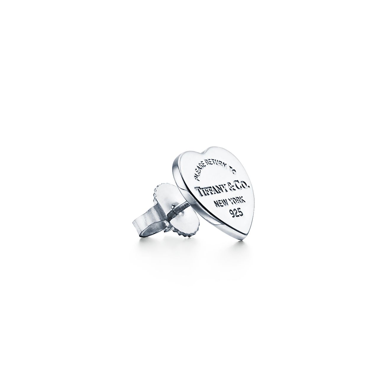 18K Tiffany Return to Heart Tag Stud Earrings