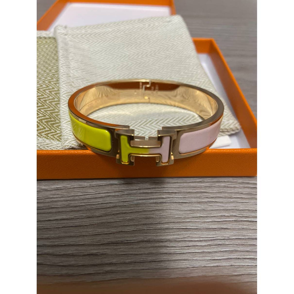 18K Hermes Clic Multicolour Bracelet