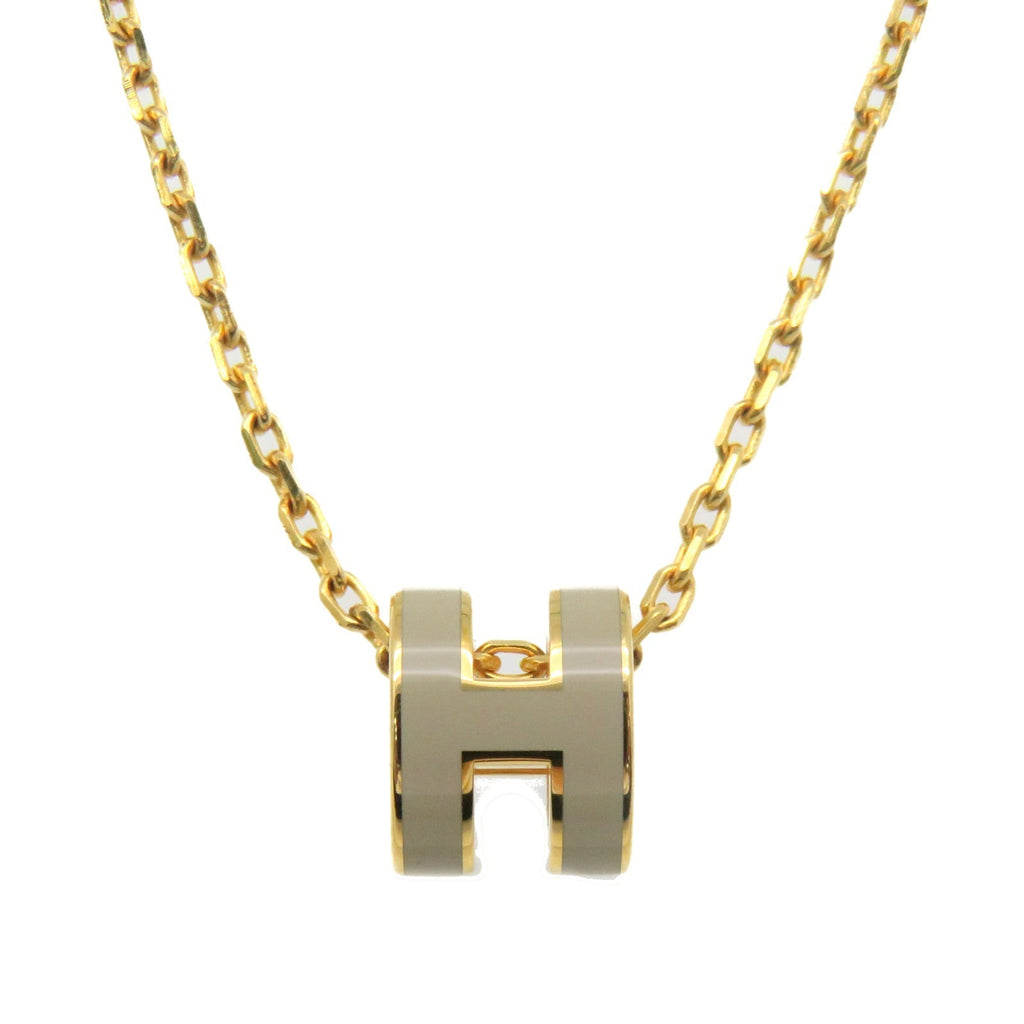 18K Hermes Mini Pop Grey Necklace