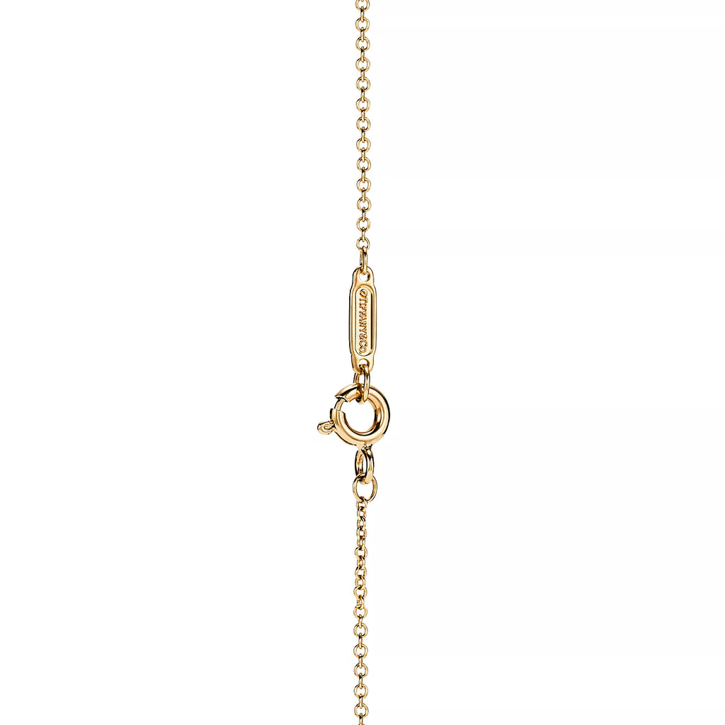 18K Tiffany Return to Mini Double Heart Necklace