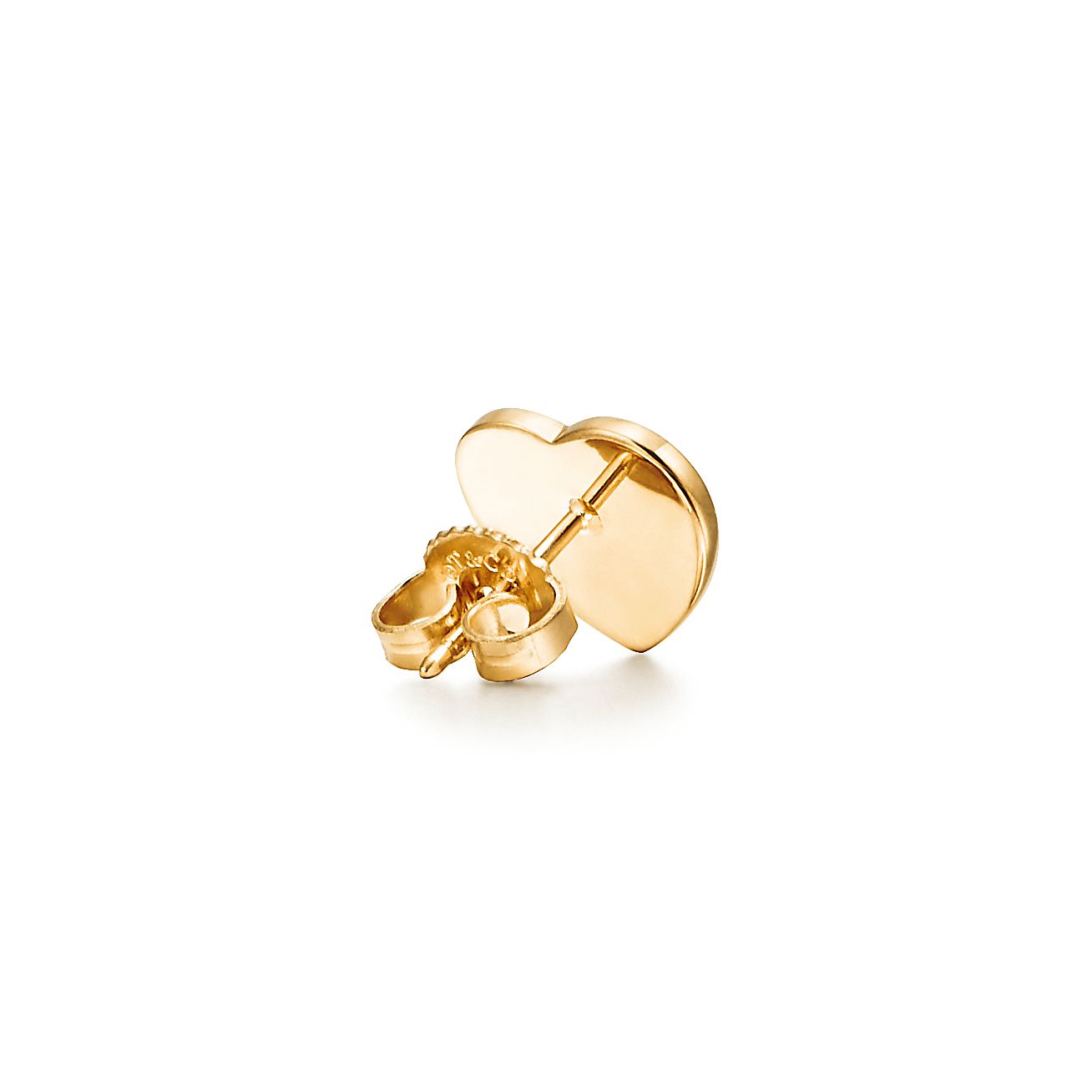 18K Tiffany Return to Heart Tag Stud Earrings