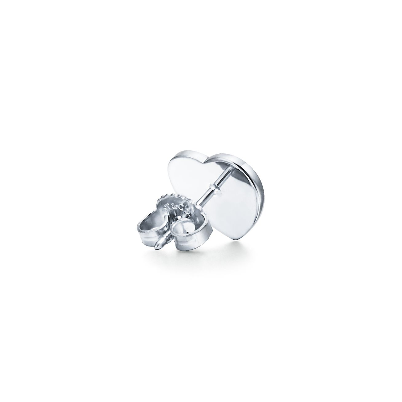 18K Tiffany Return to Heart Tag Stud Earrings