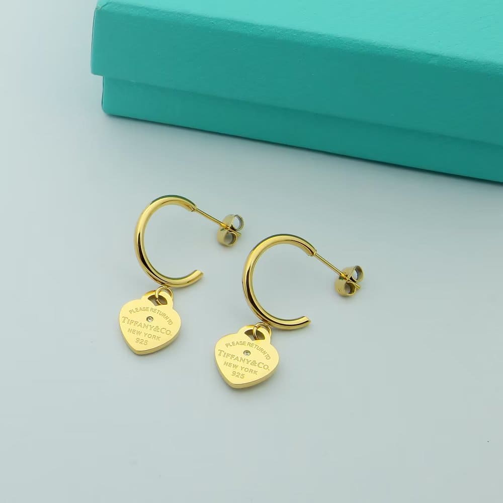 18K Tiffany Return to Hoop Earrings