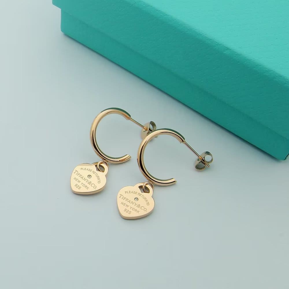 18K Tiffany Return to Hoop Earrings