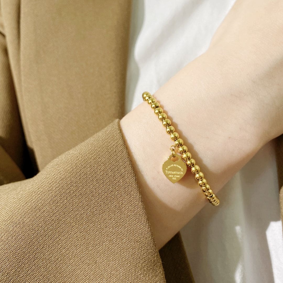18K Tiffany Return to Heart Tag Bracelet