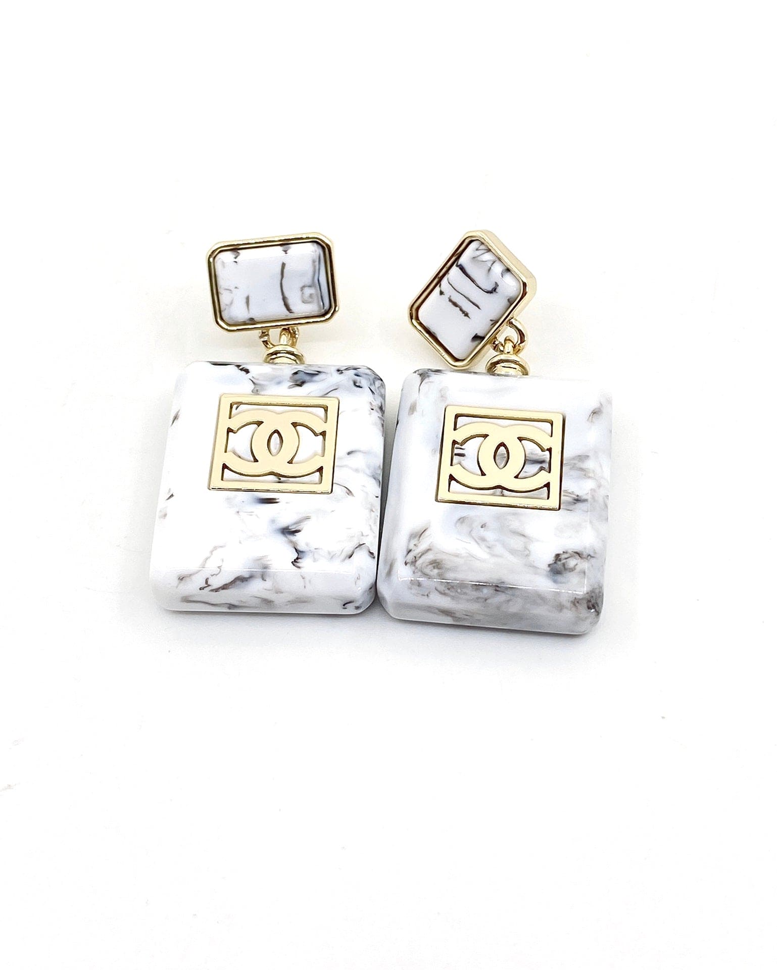 18K Chanel Eternal No. 5 Earrings