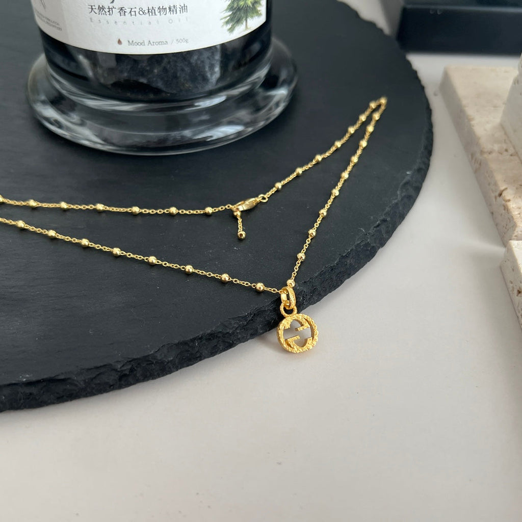 18K Gucci Double Interlocking Gucci Necklace