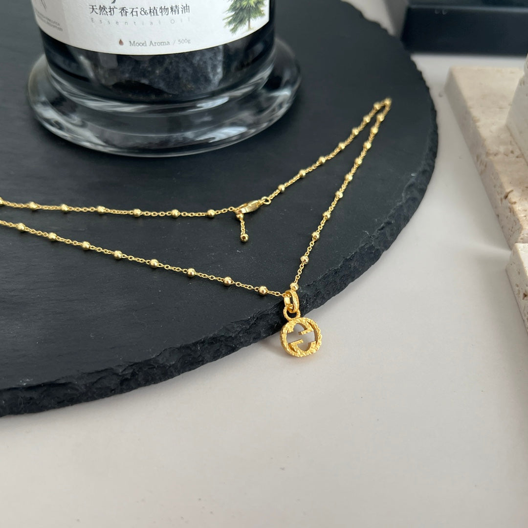 18K Gucci Double Interlocking Gucci Necklace