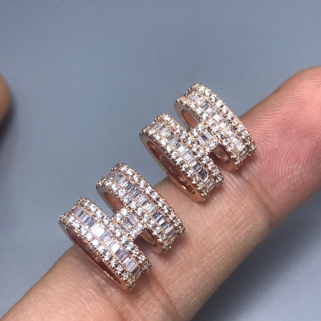 18K Hermes Pop Diamonds Earrings