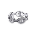 18K Hermes Chaine D'Ancre Enchainee Diamond Ring