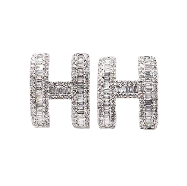 18K Hermes Pop Diamonds Earrings