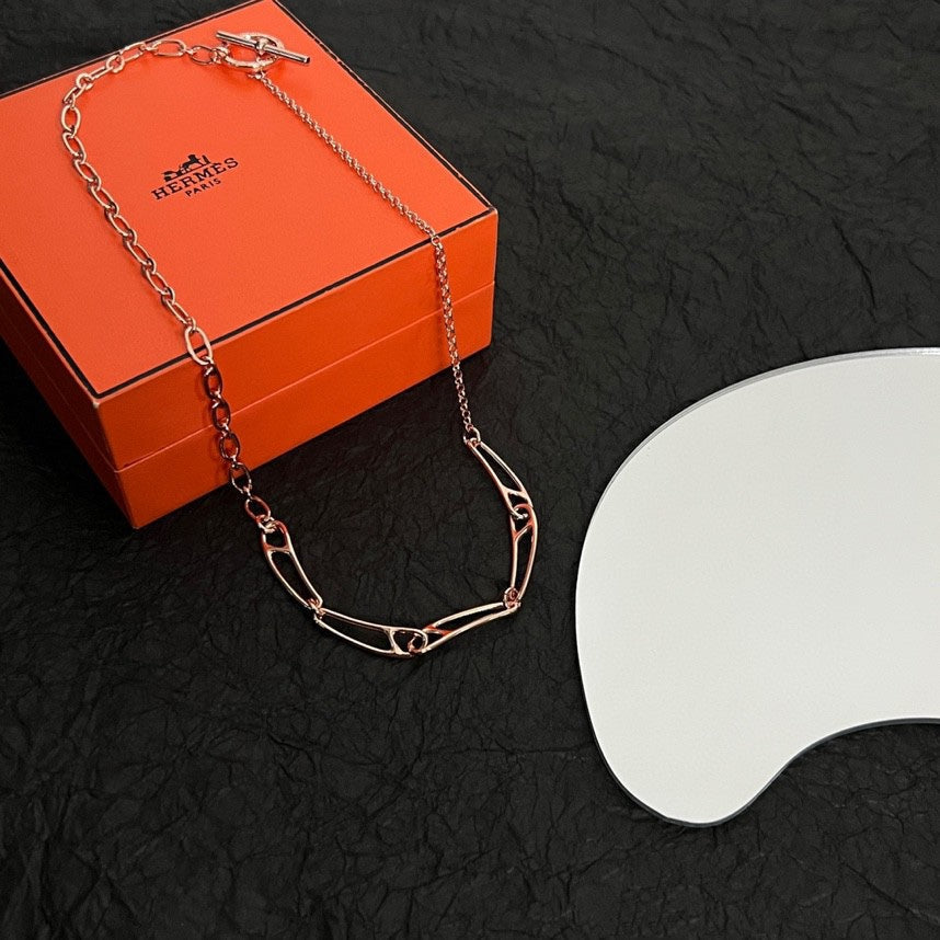 18K Hermes Chaine D'ancre Chain Necklace