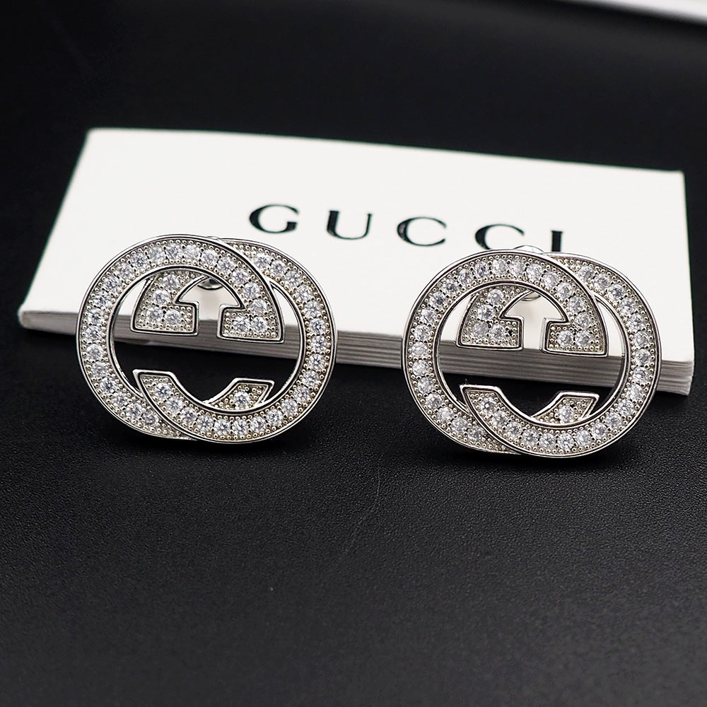 18K Gucci Double Diamonds Earrings