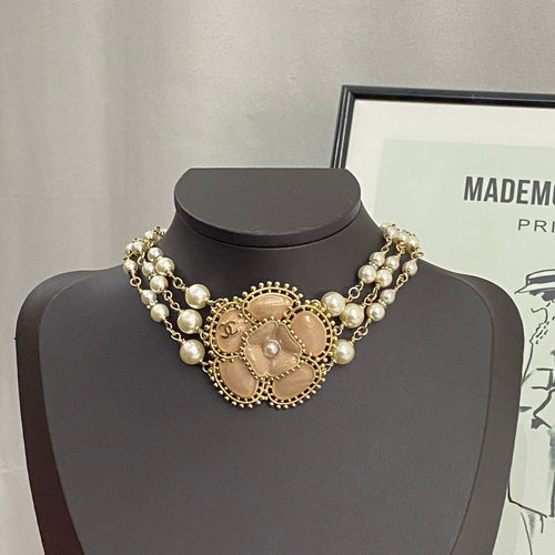 18K Chanel Camellia Choker Necklace