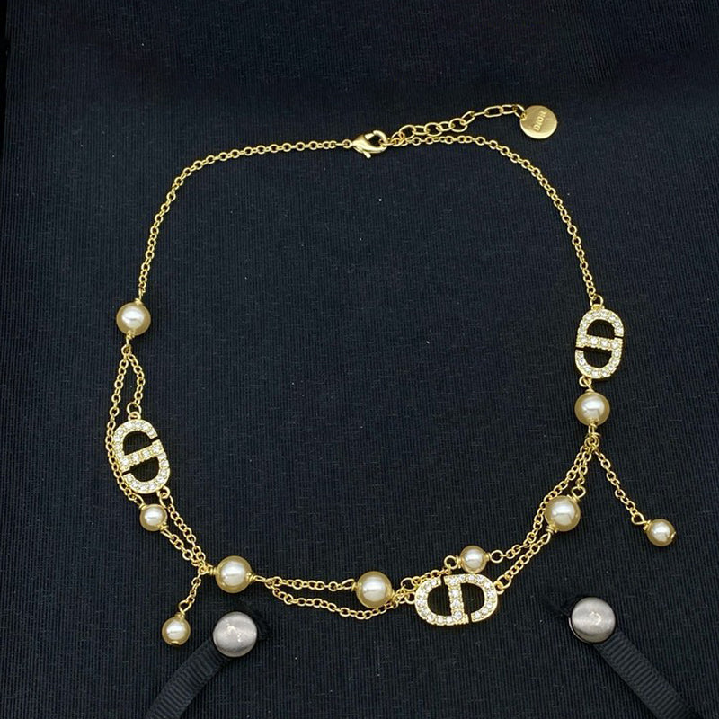 18K Dior Petit Pearl & Diamond Bracelet