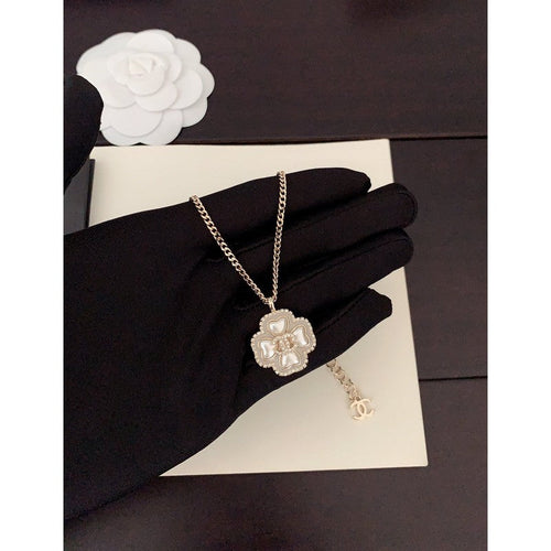 18K Chanel Camellia Pearl Necklace