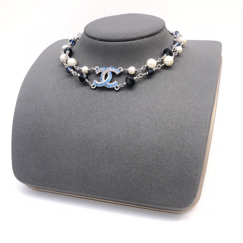 18K Chanel Blue Resin Necklace