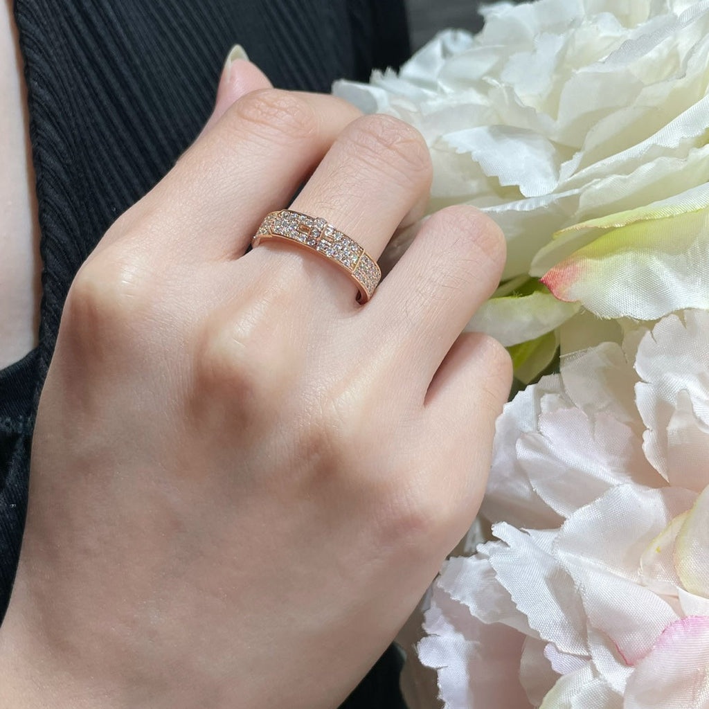 18K Hermes Collier De Chien Diamonds Ring