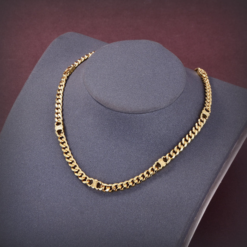 18K Celine Dior Small Gourmette Necklace