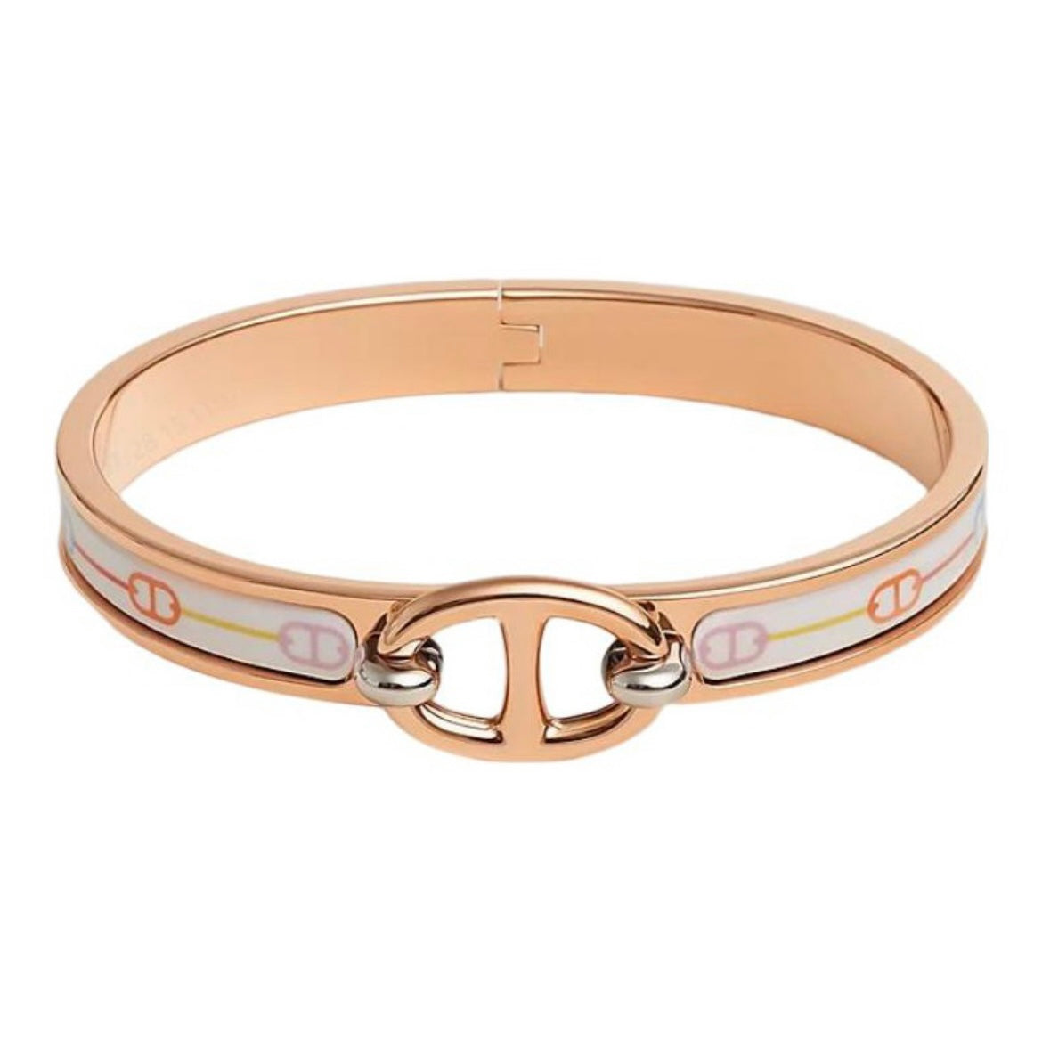 18K Hermes Mini Clic Cha?ne D'ancre Bracelet