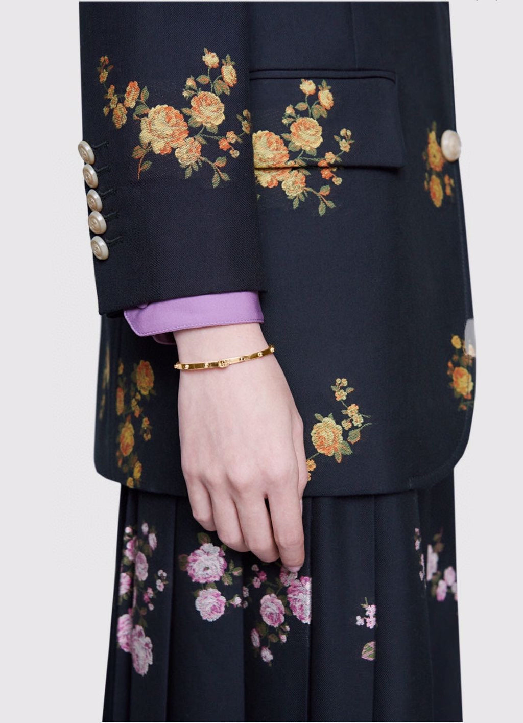 18K Gucci Double Running Gucci Bracelet