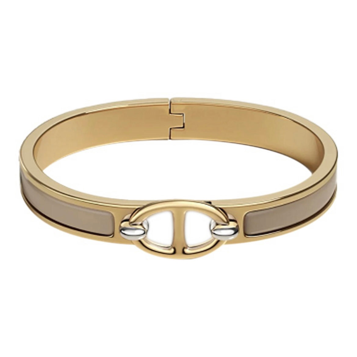 18K Hermes Mini Clic Chaine D'ancre Bracelet