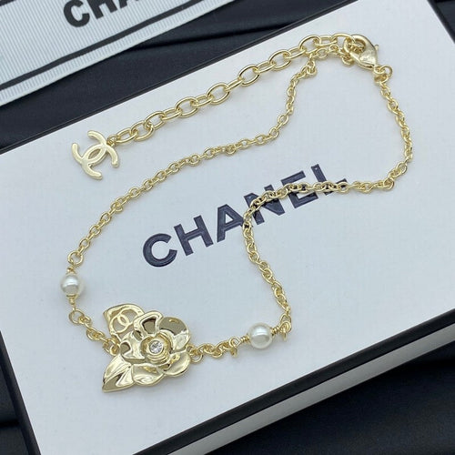 18K Chanel Camellia Necklace