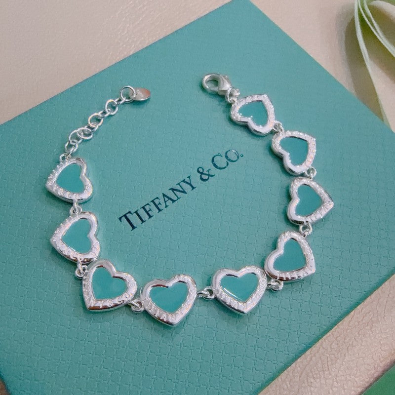 18K Tiffany Return to Pink Heart Tag Bracelet