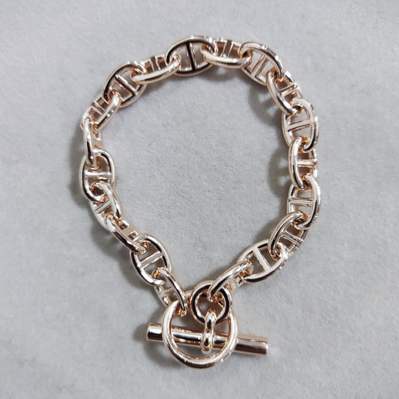 18K Hermes Cha?ne D'ancre Encha?n ̈¦e Bracelet