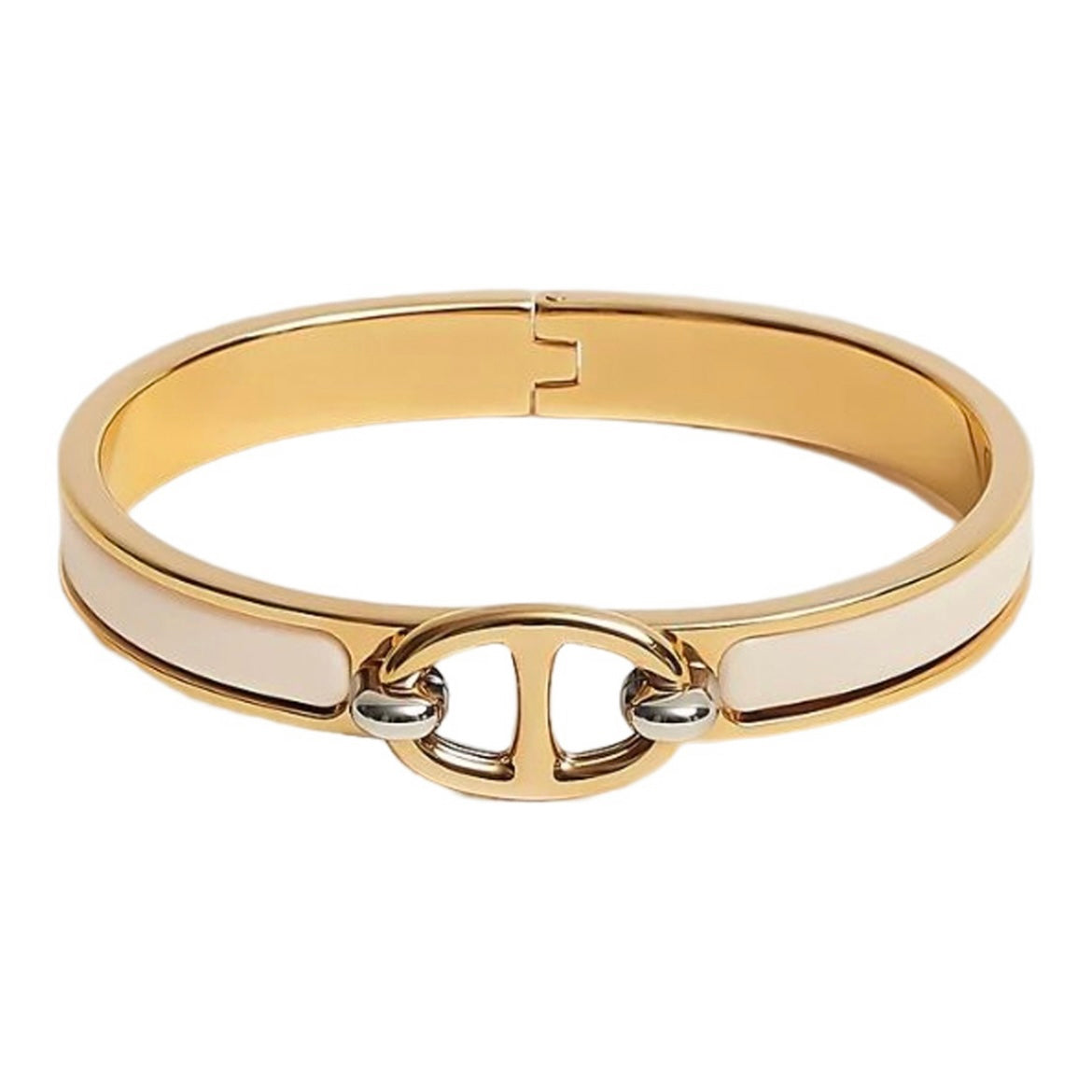 18K Hermes Mini Clic Chaine D'ancre Bracelet