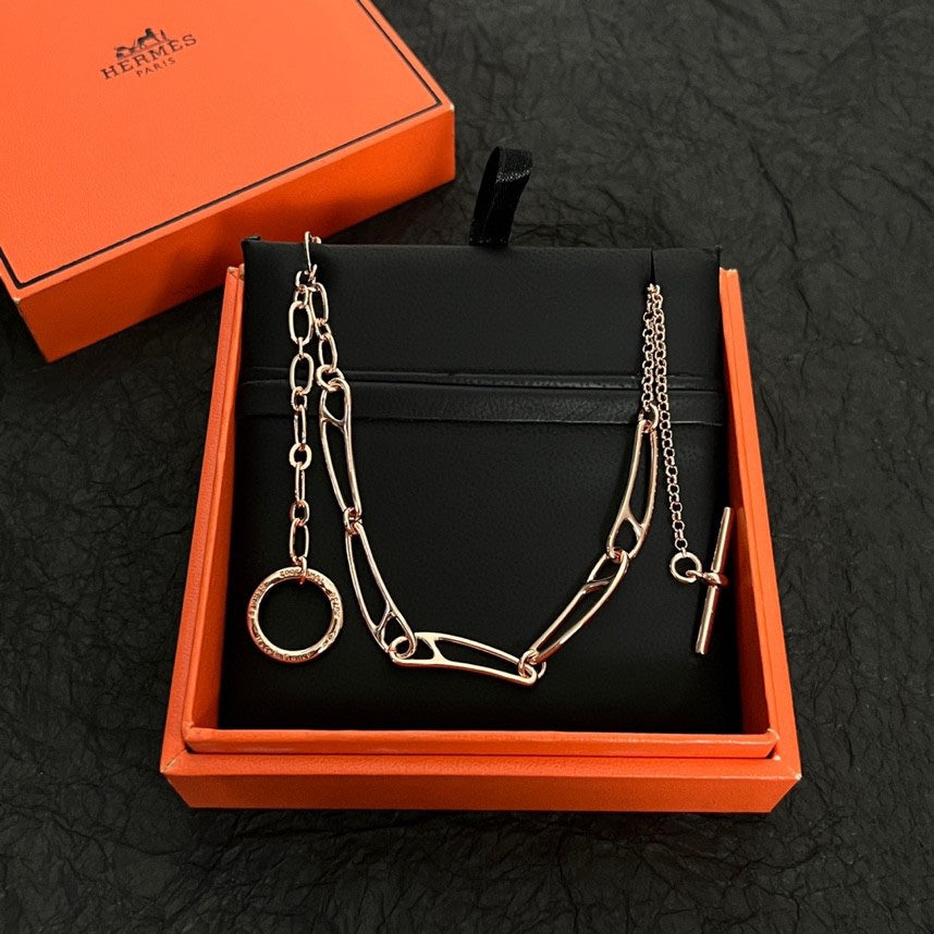 18K Hermes Chaine D'ancre Chain Necklace