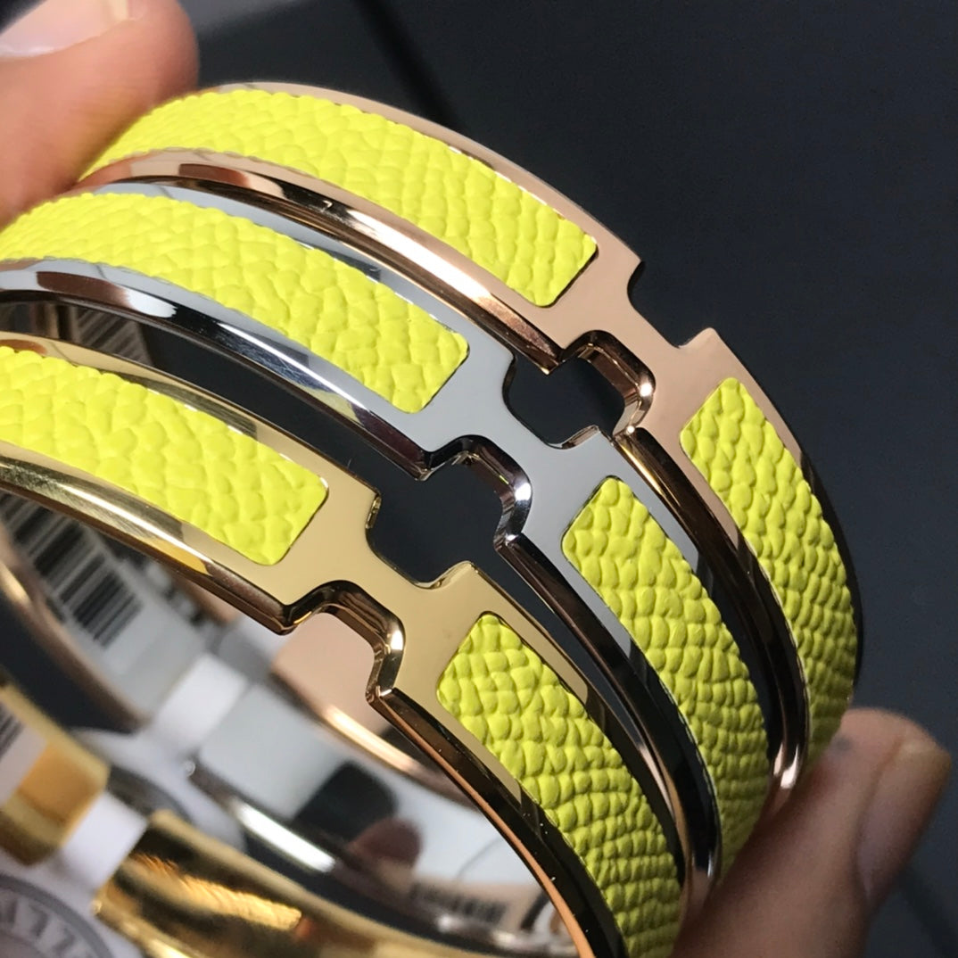 18K Hermes Olympe Yellow Bracelet