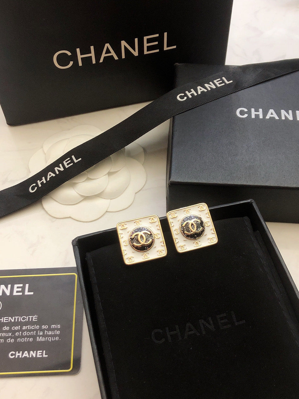 18K Chanel Vintage Earrings