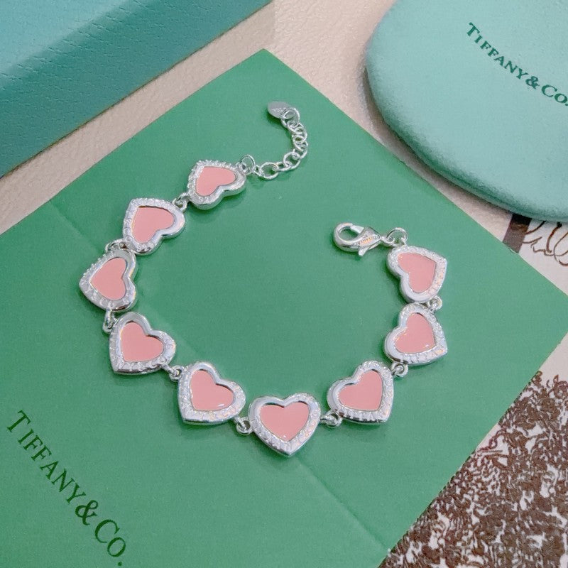 18K Tiffany Return to Blue Heart Tag Bracelet