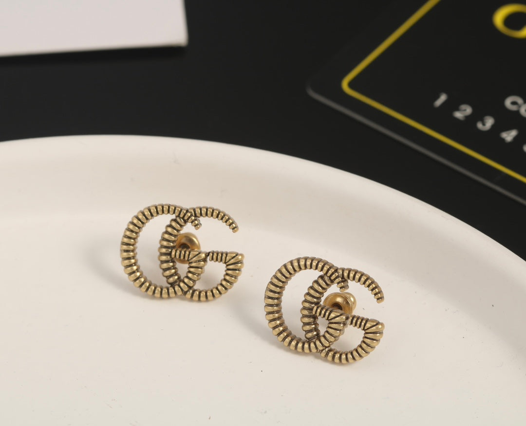 18K Gucci Double Earrings