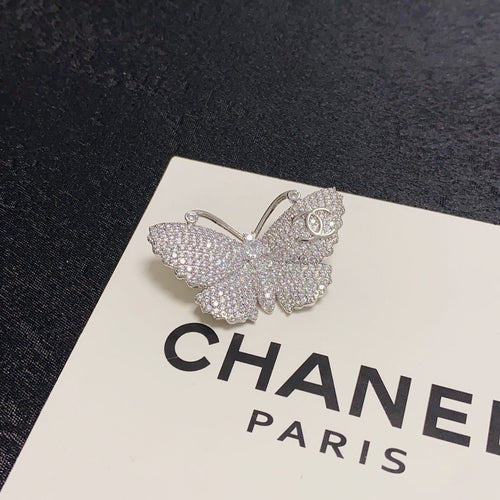 18K Chanel Butterfly Diamonds Brooch