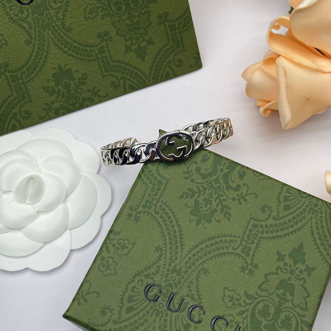 18K Gucci Double Chain Bracelet