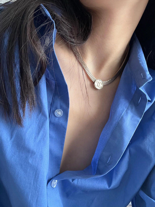 18K Chanel Choker Chain Necklace