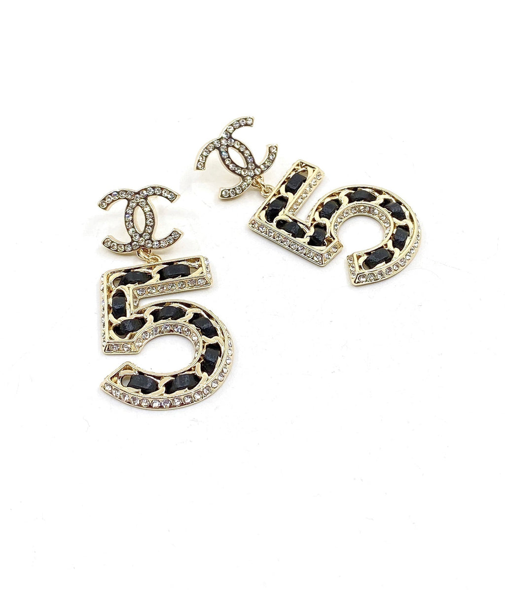 18K Chanel No. 5 Perfume Earrings