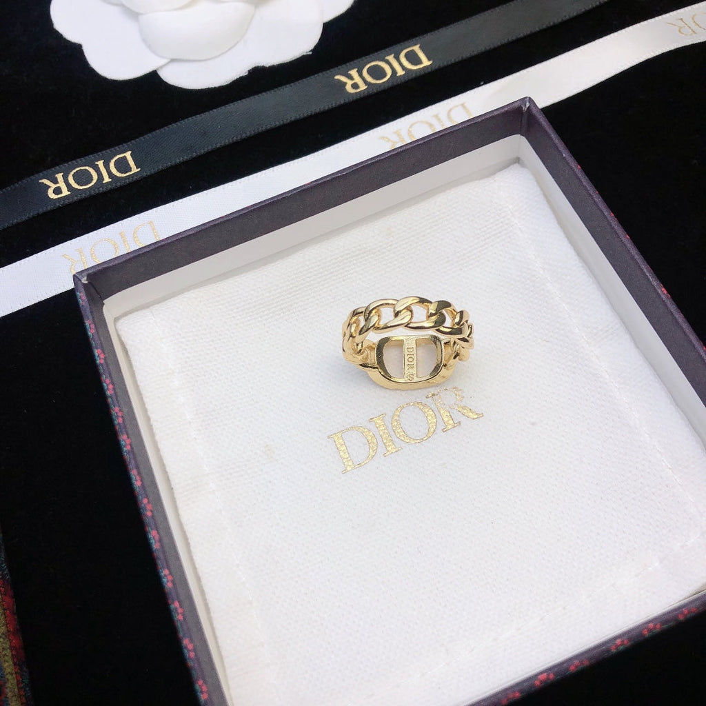 18K Dior Petit Chain Link Ring