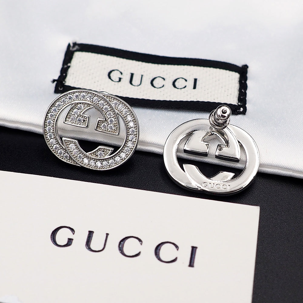 18K Gucci Double Diamonds Earrings