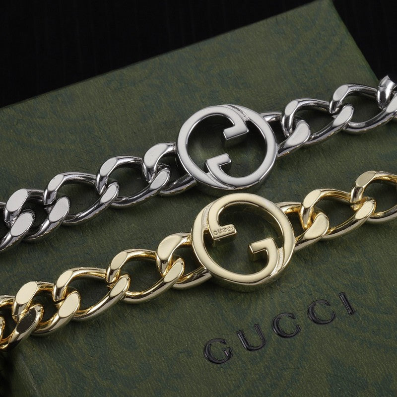 18K Gucci Double Chain Necklace