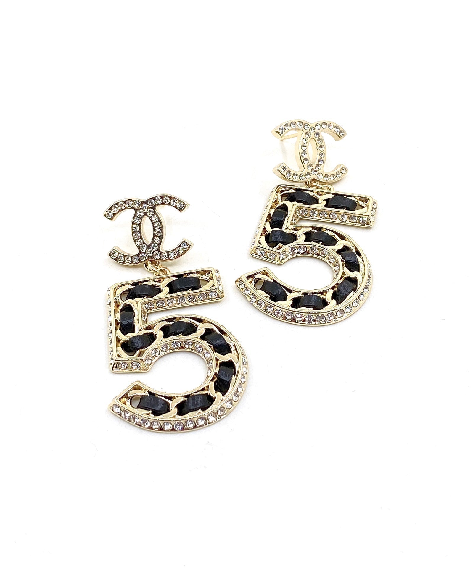 18K Chanel No. 5 Perfume Earrings