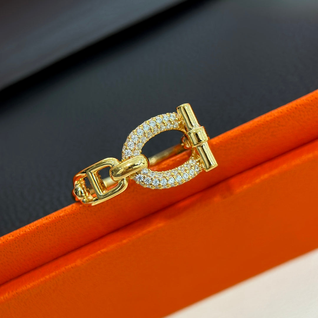 18K Hermes Adage Ring